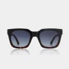 A.KJAERBEDE Nancy Black Demi Tortoise