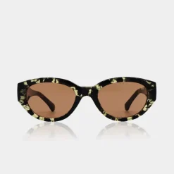 A.KJAERBEDE Winnie Black/Yellow Tortoise