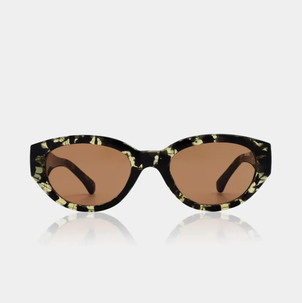 A.KJAERBEDE Winnie Black/Yellow Tortoise