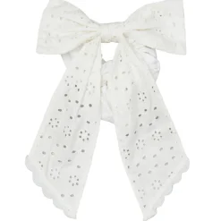 BECK SÖNDERGAARD Angela Bow Scrunchie Birch White