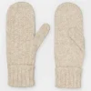 BECK SÖNDERGAARD Cable Mittens Birch White