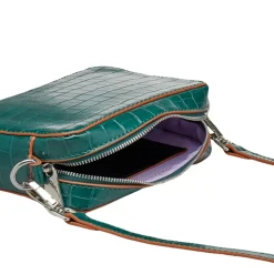 BECK SÖNDERGAARD Croc Minnie Bag Dark Forest