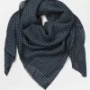 BECK SÖNDERGAARD Gingham Big Woo Scarf Classic Navy