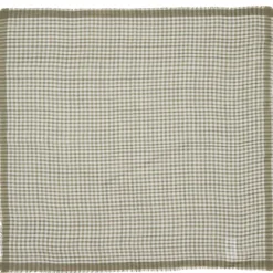 BECK SÖNDERGAARD Gingham Wica Scarf Dusty Olive