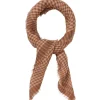 BECK SÖNDERGAARD Gingham Wica Scarf Mocha Brown