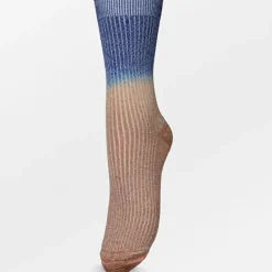 BECK SÖNDERGAARD Gradiant Glitter Sock Acorn Brown