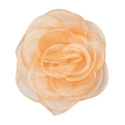 BECK SÖNDERGAARD Orchia Flower Hair Tie Tangerine Orange