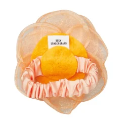 BECK SÖNDERGAARD Orchia Flower Hair Tie Tangerine Orange