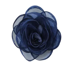 BECK SÖNDERGAARD Orchia Flower Hair Tie Sargasso Blue