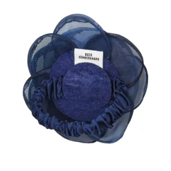 BECK SÖNDERGAARD Orchia Flower Hair Tie Sargasso Blue