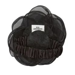 BECK SÖNDERGAARD Orchia Flower Hair Tie Black