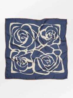 BECK SÖNDERGAARD Rosea Sia Scarf Navy Blazer