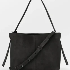 BECK SÖNDERGAARD Suede Fraya Small Bag Black
