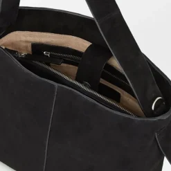 BECK SÖNDERGAARD Suede Fraya Small Bag Black