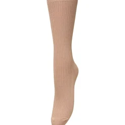 BECK SÖNDERGAARD Telma Solid Sock Praline Brown