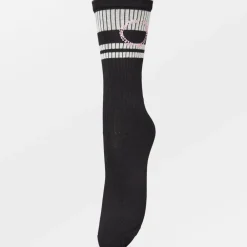 BECK SÖNDERGAARD Thalia Cotta Sock Black White