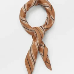 BECK SÖNDERGAARD Tilly Cotta Scarf Brown Sugar