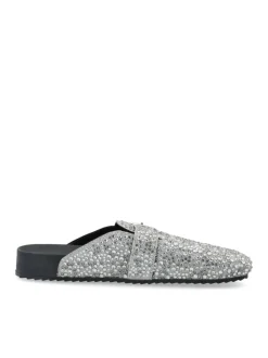 BIANCO MEDINA Sand Mule Simili Stones Silver