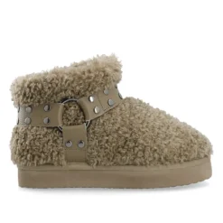 BIANCO MEDINA Varm Flatform Ankel Boot Taupe