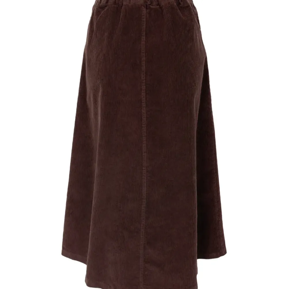 BLACK COLOUR Bccora Corduroy Skirt Coffee