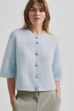 BLACK COLOUR Bcdell Pin Jumper Light Blue