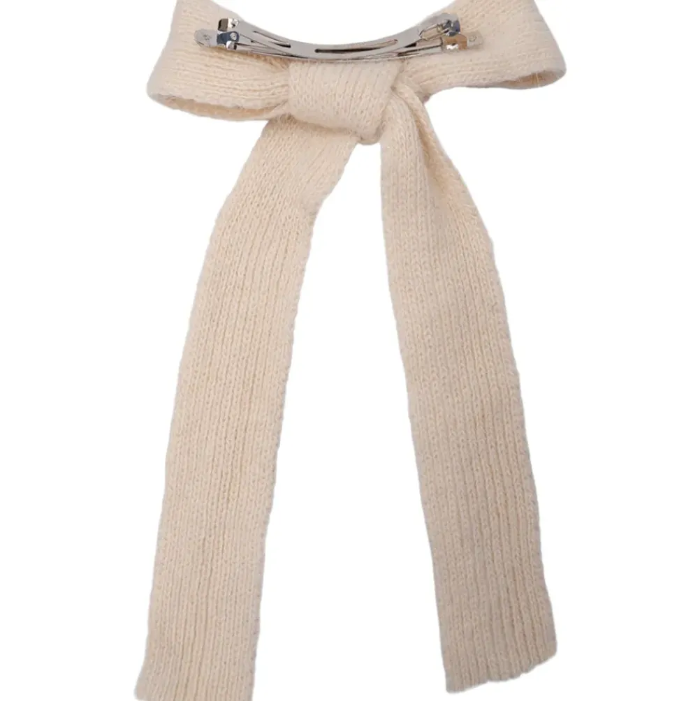 BLACK COLOUR Bcemerie Bow Barette Creme