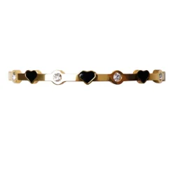 BLACK COLOUR Bcjudy Rhinesteone Bracelet Sort