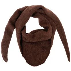 BLACK COLOUR Bctriangle Mini Scarf Coffee
