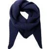 BLACK COLOUR Bctriangle Mini Scarf Navy