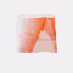 BLACK COLOUR Seawave Mini Scarf Orange/Rose