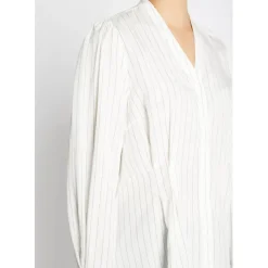 BRUUNS BAZAAR Amaranth Zea Shirt White Stripe