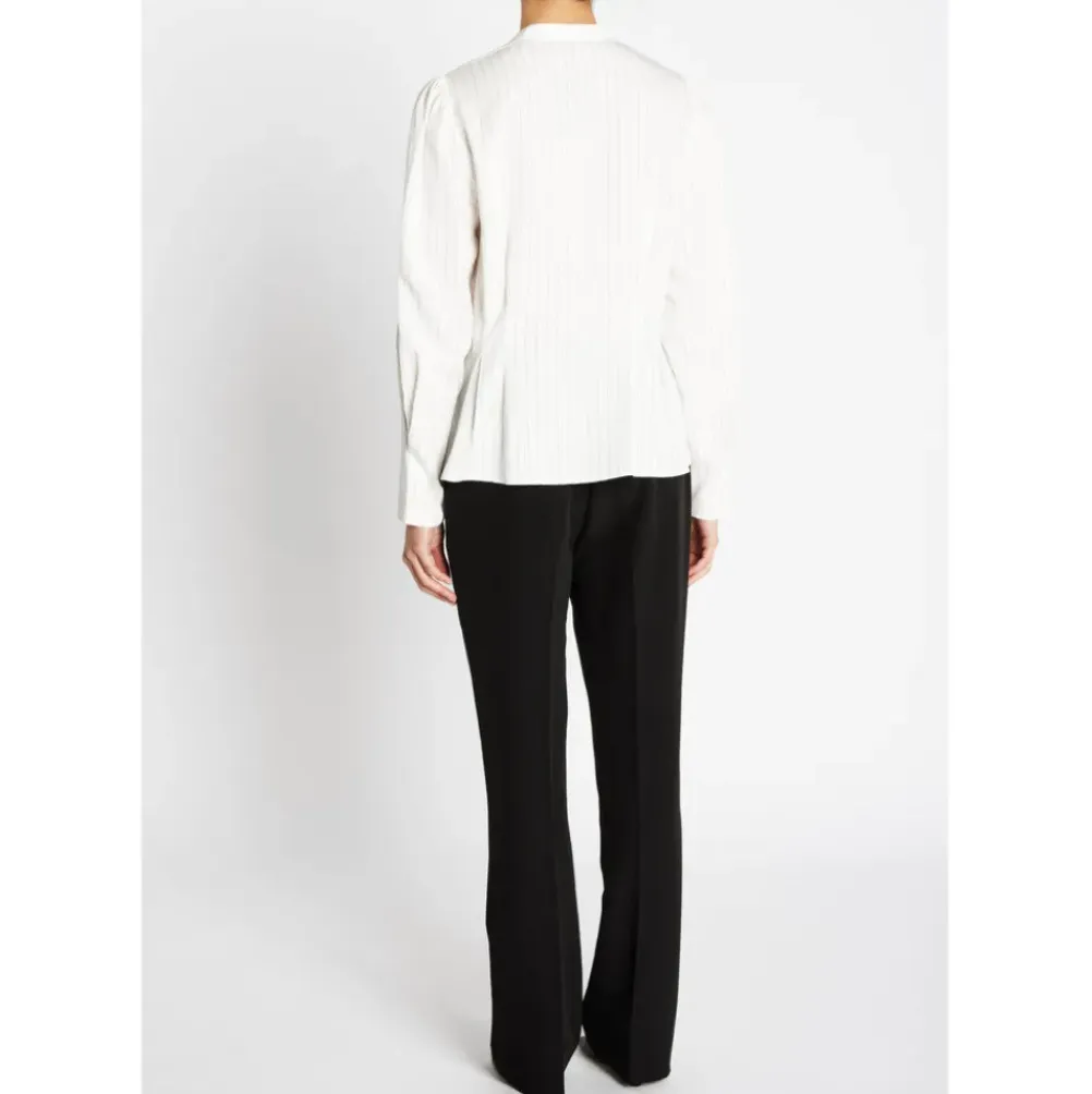 BRUUNS BAZAAR Amaranth Zea Shirt White Stripe