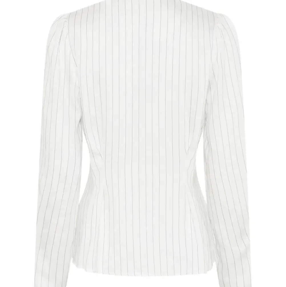 BRUUNS BAZAAR Amaranth Zea Shirt White Stripe