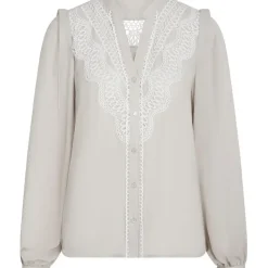 BRUUNS BAZAAR Camilla Abenas Shirt Silver Cloud