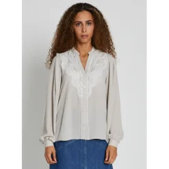BRUUNS BAZAAR Camilla Abenas Shirt Silver Cloud