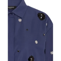 BRUUNS BAZAAR Chrisoula Beia Shirt Dark Blue
