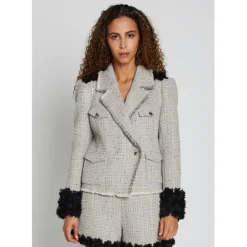 BRUUNS BAZAAR Fumewort Nadinus Shorts Grey Check