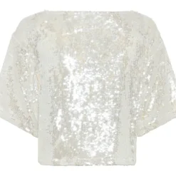 BRUUNS BAZAAR Mossrose Ginia Blouse Hvid Sølv