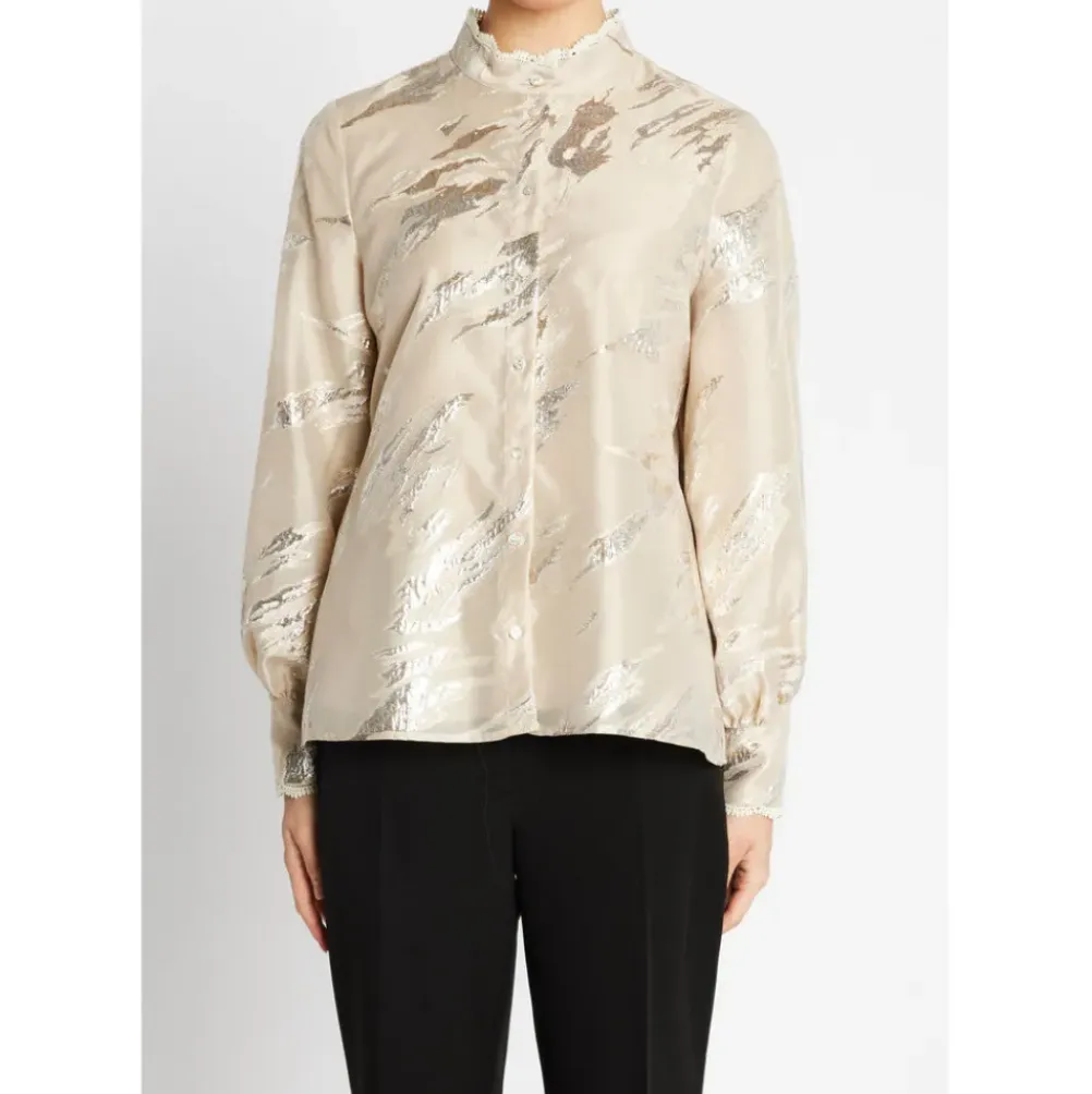 BRUUNS BAZAAR Plantago Charlotta Shirt Light Gold