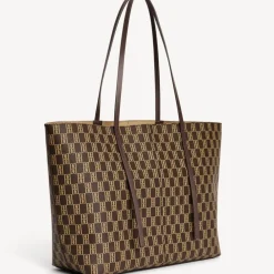 BY MALENE BIRGER Abigail Monogram Tote Bag Shale