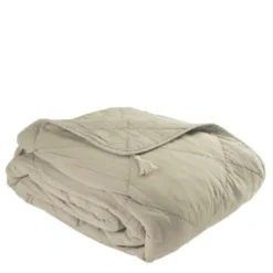 C'EST BON Bedspread Cotton w/linentassels, Linen, 240x260 Cm