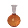 C'EST BON Krystal kuglestage m/graveringer, rav, 16,5xø10cm