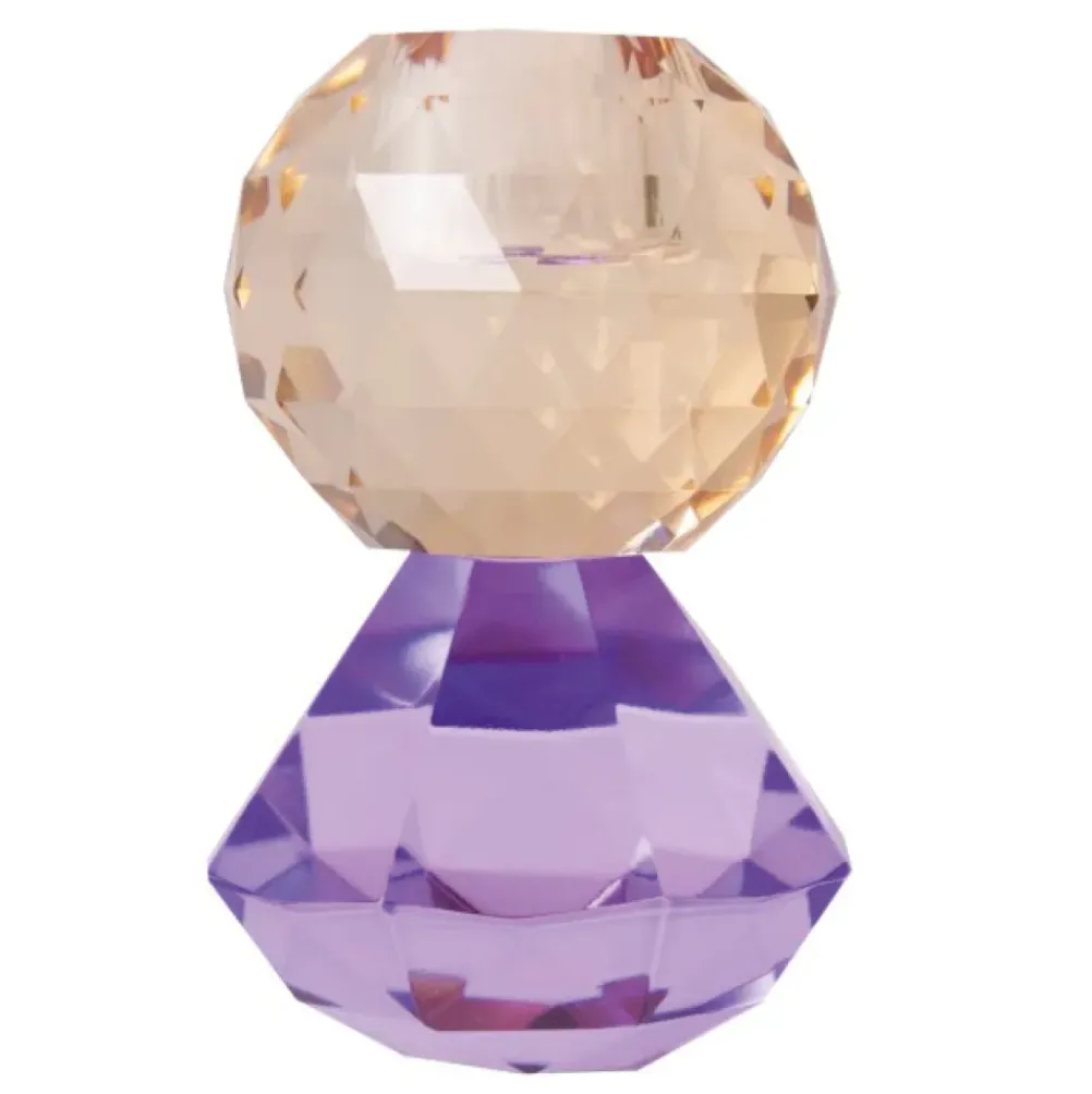 C'EST BON Lysestage 301.960.98 Brun/Violet 10 x 6 cm.
