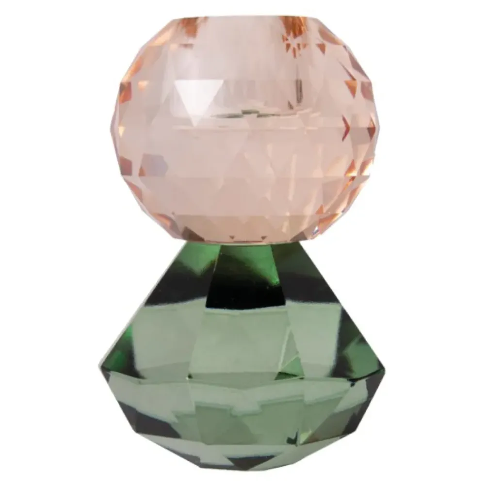 C'EST BON Lysestage 301.960.95 Fersken Oliven 10x6 cm.