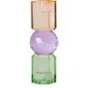 C'EST BON Lysestage 301.963.98 Mint/violet/brun 16,5x6 cm.