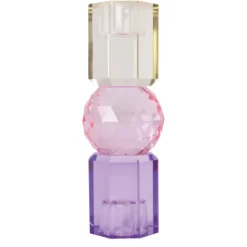 C'EST BON Lysestage 301.963.97 Smør/rosa/violet 16,5x6 cm.