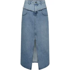 CO' COUTURE Denim Block Skirt Denim Blue
