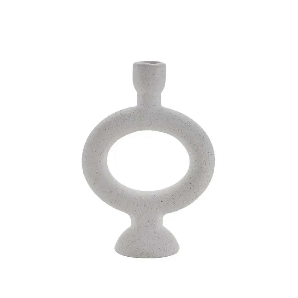 COZY LIVING Candle Holder White