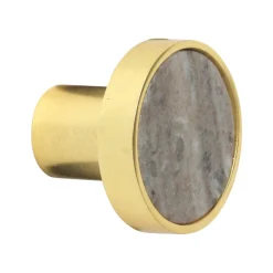 COZY LIVING Marble Hook Beige/gold D: 5 L: 4,3 cm