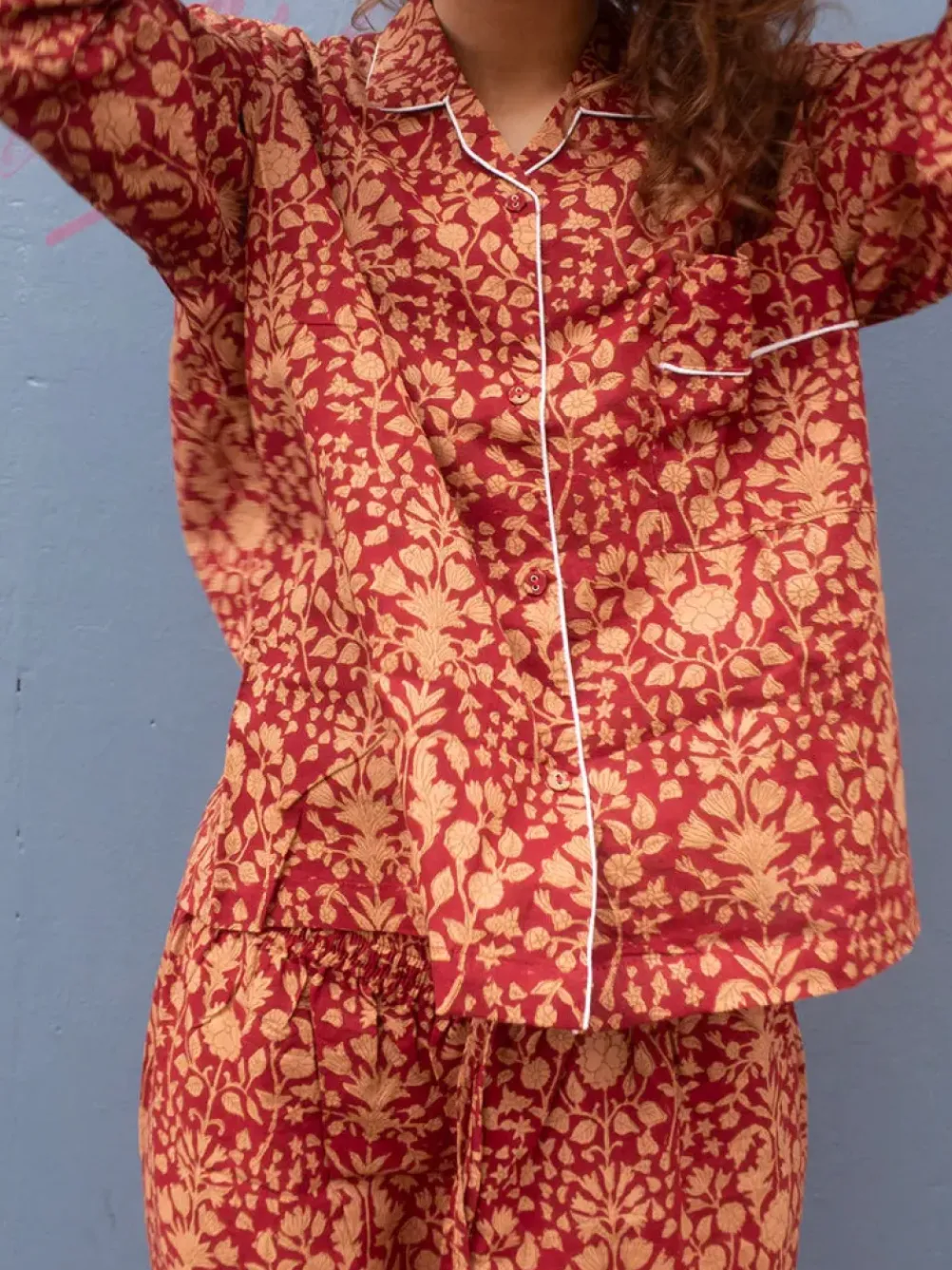 CRAFT SISTERS Pyjamas Ruby Red